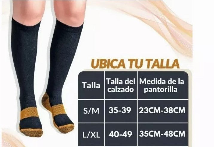 Medias de Compresión con Cobre | Alivio, frescura y mejor circulación